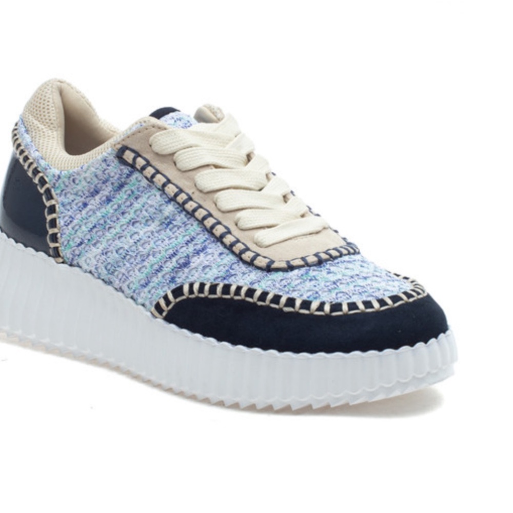 J/Slides CHARLENE Navy/Beige Multi
